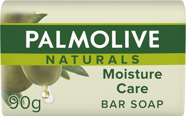 Naturals Moisture Care with Olive 3 X 90G Bar Soap - Moisturising Hand Soap - Biodegradable Soap Formula