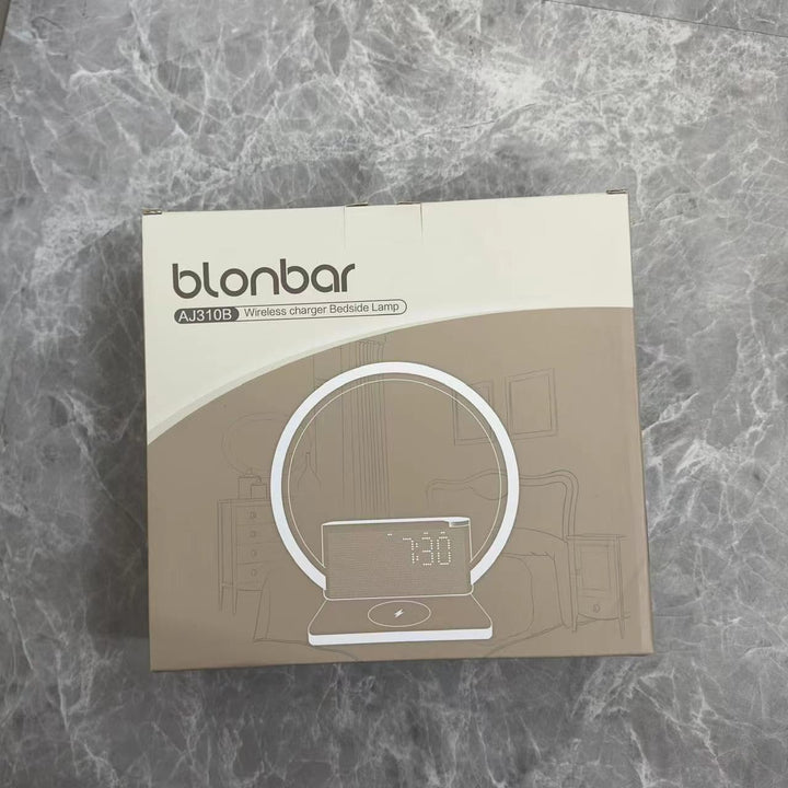 Bedside Lamp, Wake-Up Light, 10 Watt Wireless Charger, Touch Dimmable Table Lamp, Sunrise Alarm Clock, 3 Levels of Brightness, Soothing Sound, Bedroom Sleep Aid for Babies & Adults