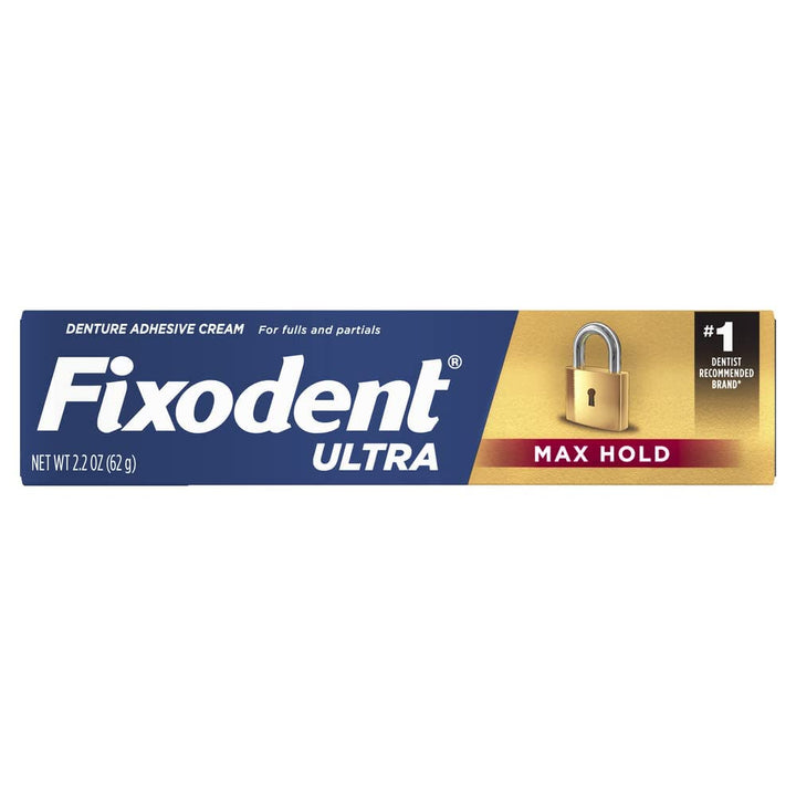 Ultra Max Hold Denture Adhesive, 2.2 Oz, (Packaging May Vary)