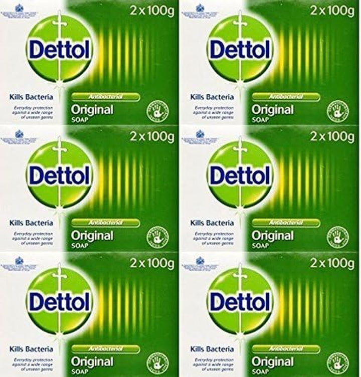 Antibacterial Soap Bar Multipack, 2 X 100G, Total 200G, Body Cleanser, Disinfectant, Kills 99.99% of Germs, Effective Wash, Hygiene Essential