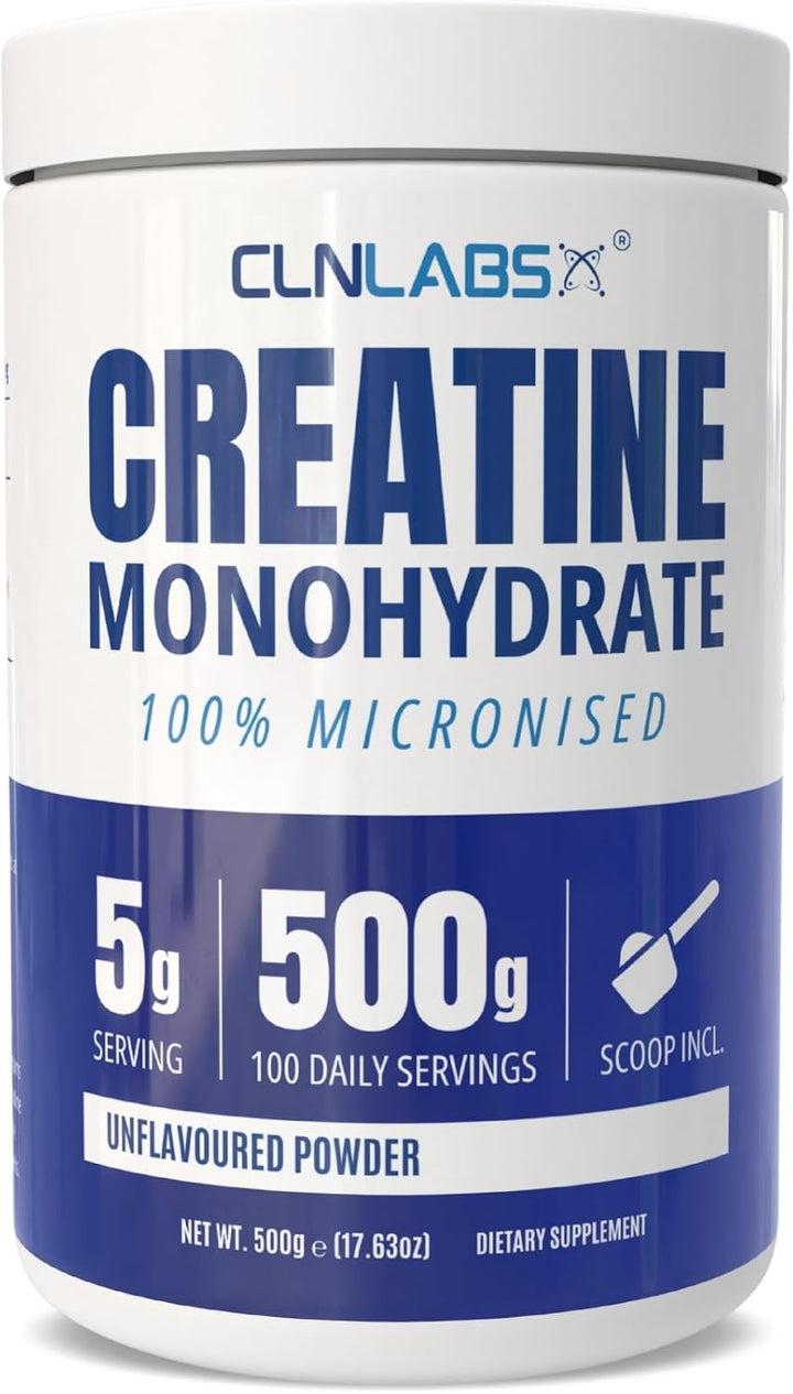 Creatine Monohydrate Powder - 300G (60 X 5G Servings) | 200 Mesh Fine Grade Powder, Pure & Mixes Easily | Includes Scoop | Unflavoured | Made in the UK by