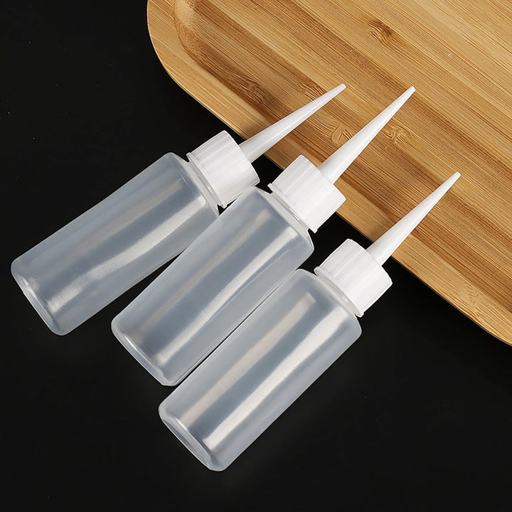 8Pcs Squeeze Applicator Bottles 50Ml Plastic Squeeze Bottles Salon Hair Color Applicator Bottle for Paint Art, Craft, Liquids, Glue