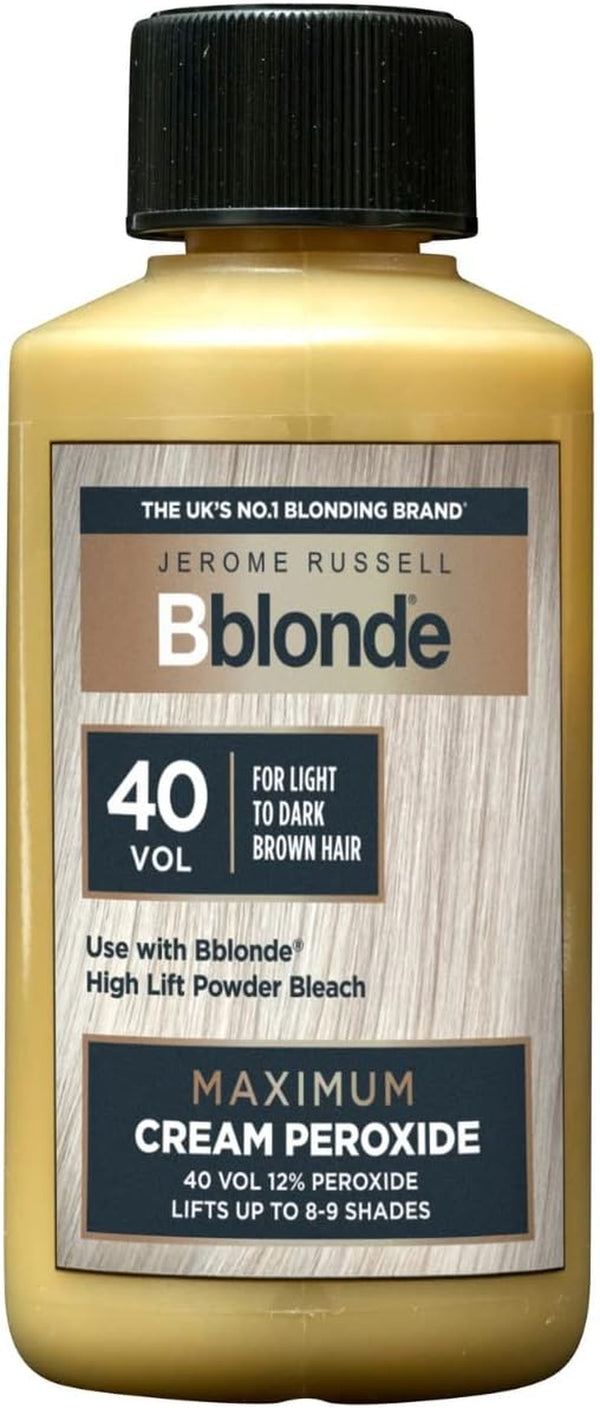 Bblonde Cream Peroxide, 40 Volume, 12% Peroxide, Lifts 8-9 Levels, 75Ml