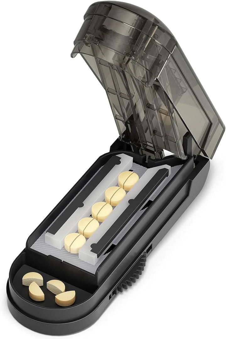 Pill Cutter for Multiple Pills, Tabtet Cutter for Pills, Pill Cutter Splitter for Small and Tiny Pills, Pill Splitter with Stainless Steel Hidden Sharp