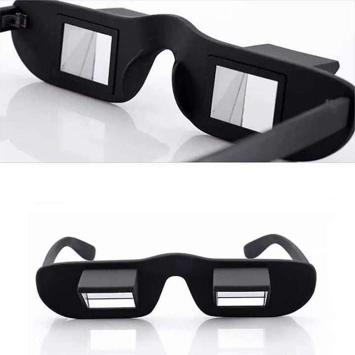 Lazy Glasses 90° Laying down Prism Glasses Horizontal Bed Reading Glasses High Definition for Reading Watching TV Phones -Small