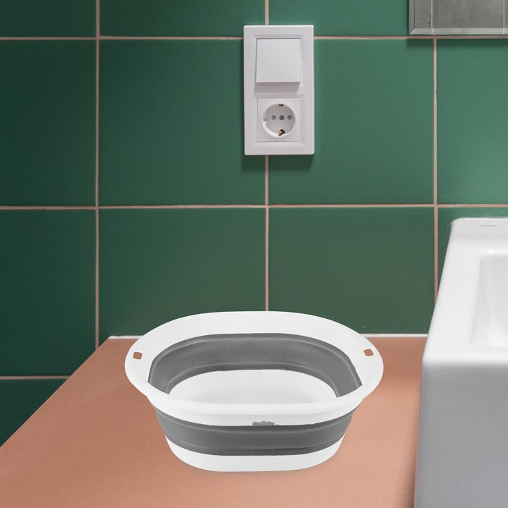 Foldable Washing Basin Portable Multi-Use Newborn Face Washing Tub Lightweight Washbasin for Travel Camping Kitchen Bath