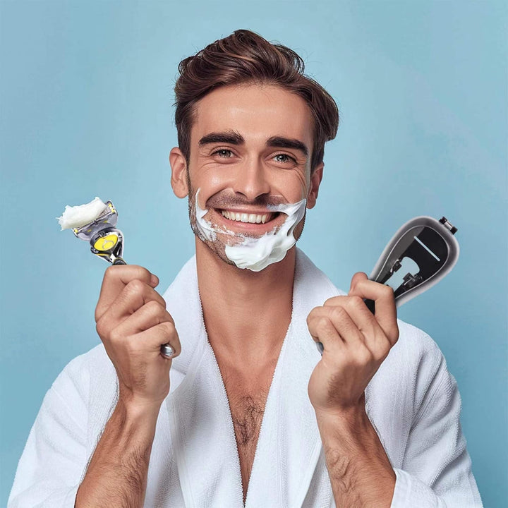 Manual Razor Travel Case Portable Plastic Manual Razor Trimmer Protector Black