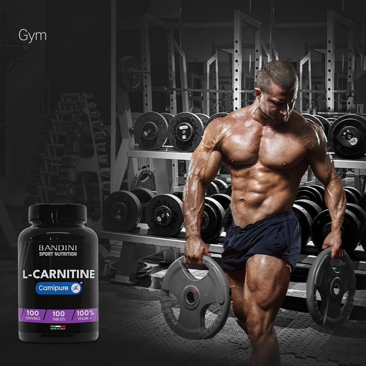 ® L-CARNITINE Carnipure® | 100 Vegan Tablets 100 Days | High Strength L Carnitine Tartrate Supplement | Reduces Tiredness & Fatigue | Energy & Metabolism Support | Pre-Workout Formula 1000Mg