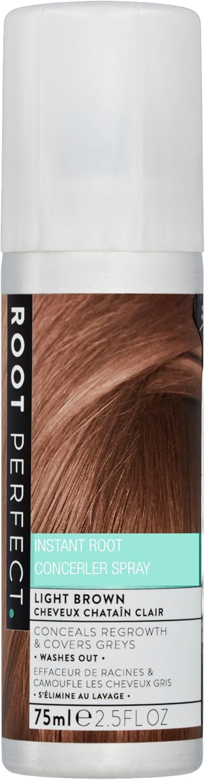 Root Touch up Spray – Dark Brown, Instant Root Concealer for Grey Coverage, Temporary Hair Colour Spray, Quick-Dry, Hair Disguise Solution, 75Ml