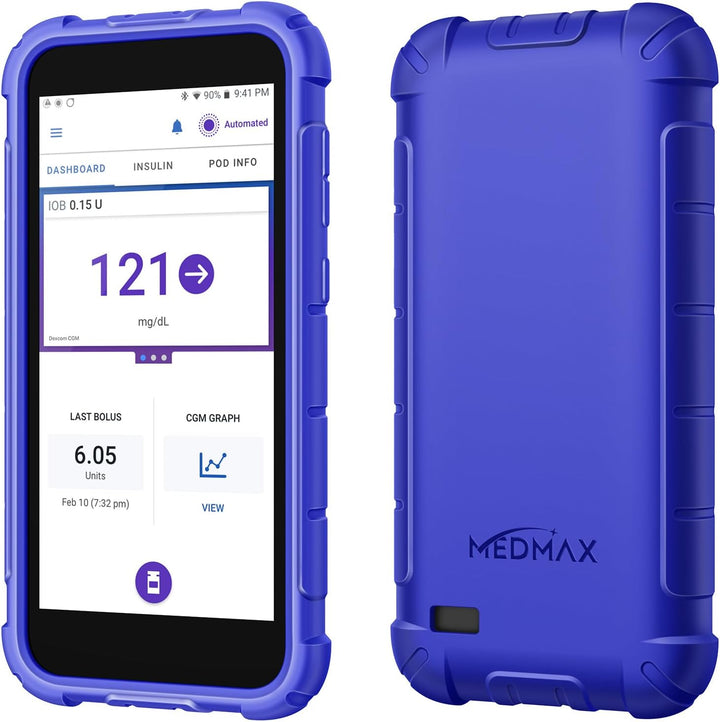 Silicone Case for Omnipod 5, Lightweight Shockproof anti Slip Protective Cover Soft Gel Skin with Raised Bezel for Omnipod 5 Device, (Mint Green)