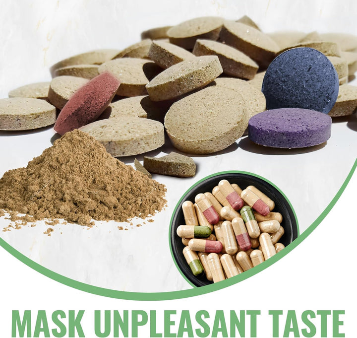 Empty Vegan Capsules with 2 Micro Spoons - 100 Count Vegetarian Capsules for Powders Supplements