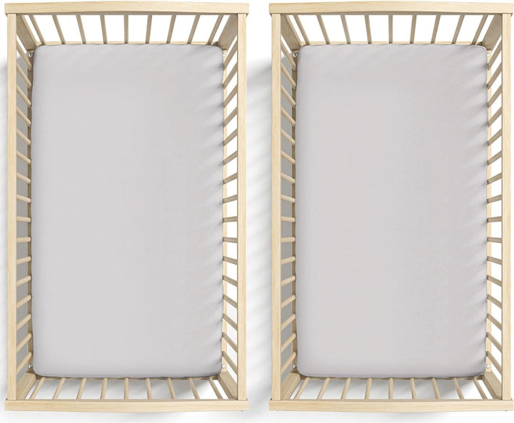 Organic Snuzpod 4 Compatible Crib Sheets - Thickest & Softest 2000GSM GOTS 100% Organic Cotton – Set of 2 Snuzpod Fitted Sheets – Snuzpod 4 Fitted Sheet 40 X 75.5 – Premium Snuzpod Mattress Bedding