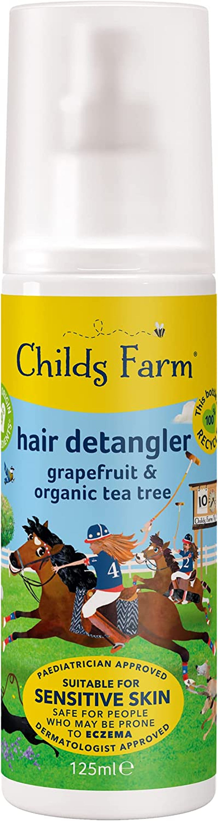| Kids Hair Detangler 125Ml | Grapefruit & Organic Tea Tree | Detangles & Smooths | Suitable for Dry, Sensitive & Eczema-Prone Skin