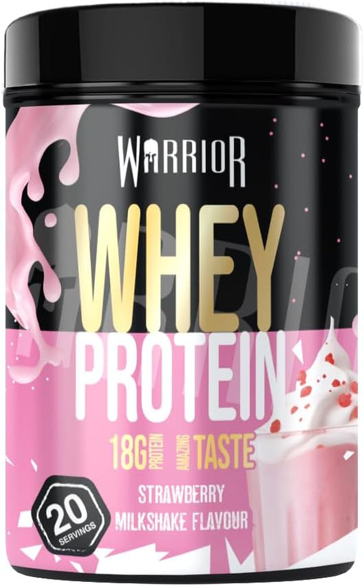 Whey Protein Powder | High Protein Shake for Muscle Growth, Recovery & Weight Loss | up to 36G Whey per Serving | Low Carb, Low Sugar, Keto Protein | GMP Certified - Strawberry Milkshake