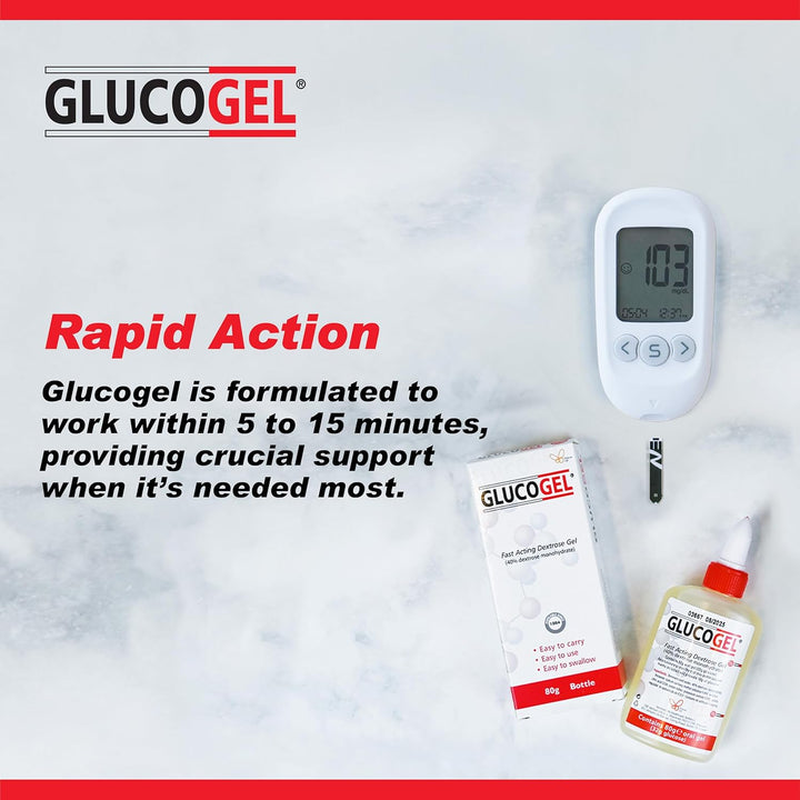 Fast Acting Glucose Energy Gel - Hypostop Gel for Running, Hiking, Cycling, Marathon Liquid Dextrose - Original Unflavoured, 80G Bottle (Pack of 1)