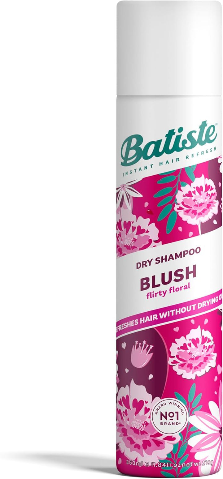 Dry Shampoo in Blush 200Ml, Floral & Flirty Fragrance, No Rinse Spray to Refresh Hair in between Washes (Packing May Vary)