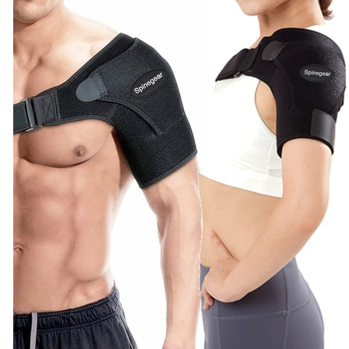 Improved Rotator Cuff Shoulder Support for Men & Women UK Design Injury Recovery Strap for Right/Left Arm Shoulder Brace for Pain Frozen Shoulder Dislocated Joint & Soreness One Size