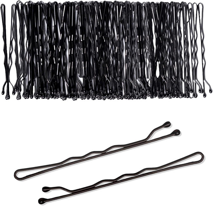 80 Pcs Black Hair Bobby Pins for Thick Hair, 5Cm Long Hair Pins for Women, Pins for Thick & Strong Hair, Kirby Grips, Curby Grips