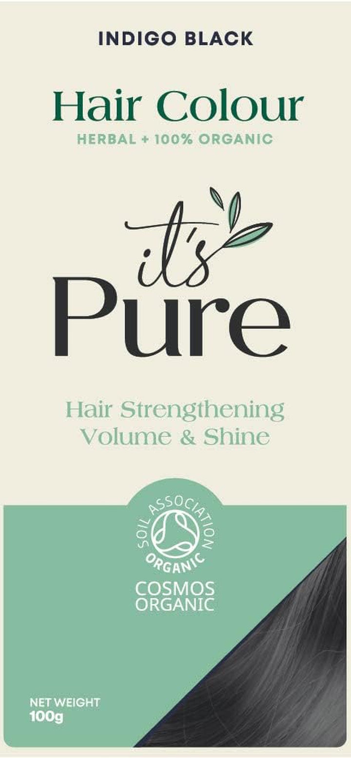 Organic Henna Hair Dye Very Dark Brown | 100% Natural, Vegan, & Gluten Free | PPD Free Hair Dye, Ammonia Free, Resorcinol Free, & Peroxide Free | Volumising, Strengthening, & Revitalising |