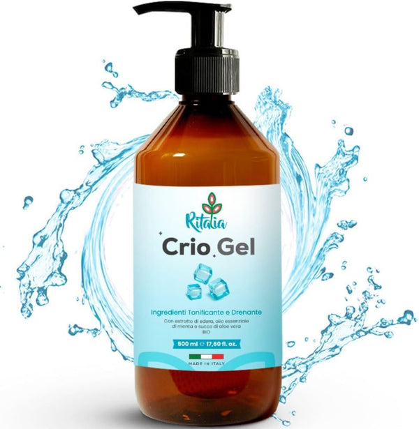 ® 500Ml COOLING LEG CREAM | DRAINING & REVITALIZING GEL for VARICOSE VEINS & SWOLLEN LEGS | BIO CRYOGEL for CIRCULATION, FIRMING & TONING