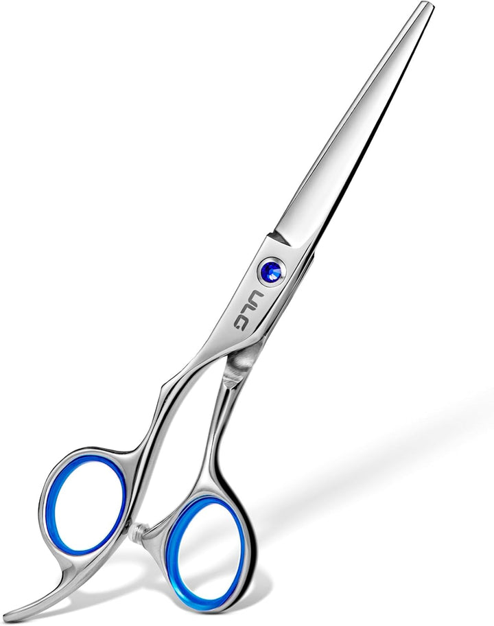 Hair Cutting Scissors Shears, Professional Barber  6.5 Inch Hairdressing Scissor Salon Razor Edge Hair Cutting Shear Japanese Stainless Steel with Detachable Finger Inserts