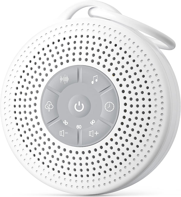 White Noise Machine Baby, Portable White Noise Machine for Adults with 2000Mah Battery, Rain Sound Machine with 21 Soothing Sounds, Sound Therapy with Timer and Volume Adjustment for Sleeping Nursery