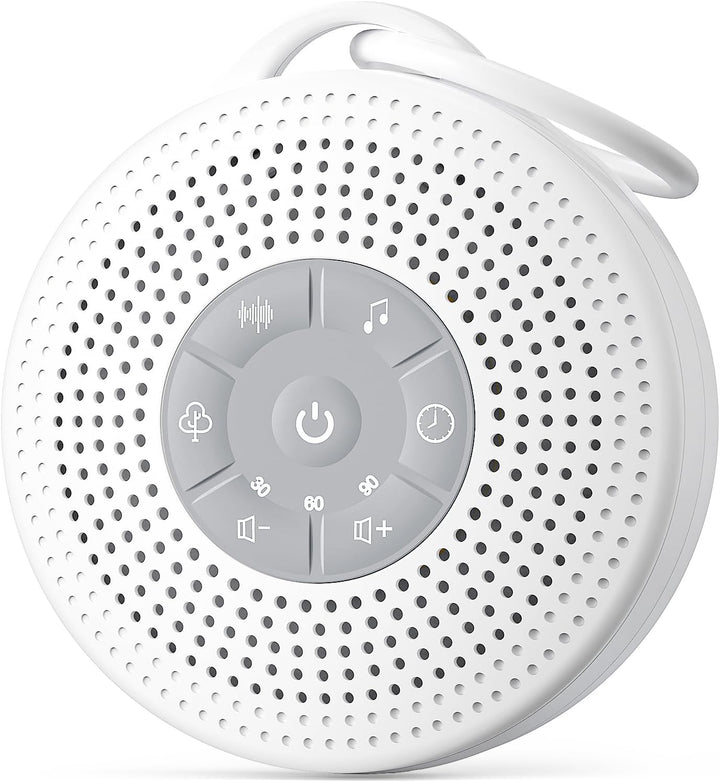White Noise Machine Baby, Portable White Noise Machine for Adults with 2000Mah Battery, Rain Sound Machine with 21 Soothing Sounds, Sound Therapy with Timer and Volume Adjustment for Sleeping Nursery