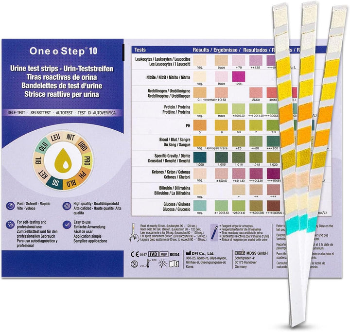 15 X Urine Test Strips 10 Parameter Urinalysis Testing Kits