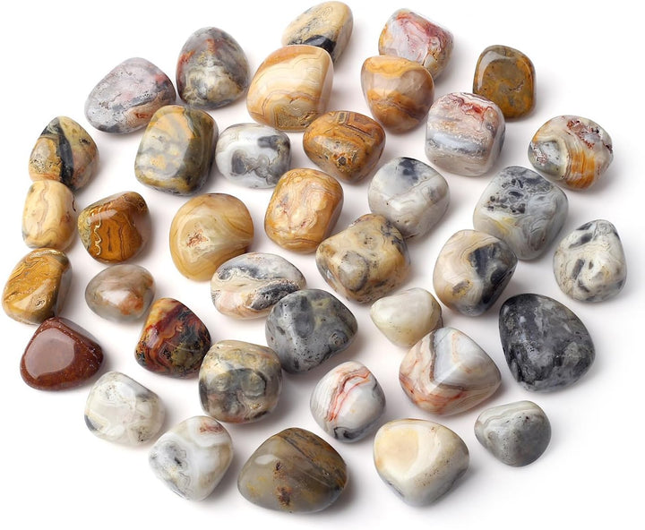 0.55Lb Healing Crystals Gemstones Set Polished Gems Stones for Kids Decorative Coloured Tumbled Bulk Chakra Spiritual Reiki Divination Meditation Rock Stone 15PCS