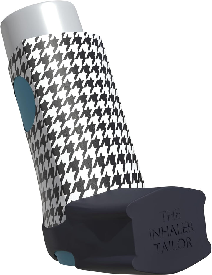 Classic Collection of Inhaler Cases – for Ventolin and Shorter Style Inhalers– Vegan Leather Case for Kids and Adults – Handmade in England (Carbon Fibre, Ventolin Style)