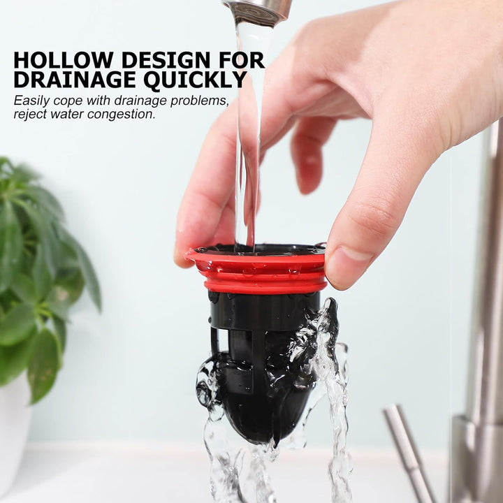 2PCS Shower Floor Drain Backflow Preventer Sewer Core Anti-Odor Plug for Kitchen Bathroom