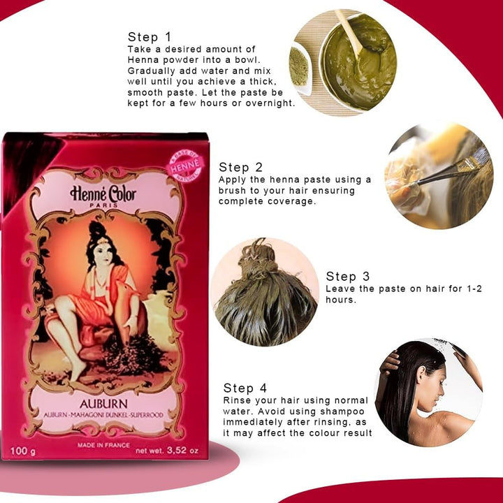 Henna Powder 100G (Pack of 3) (Auburn)