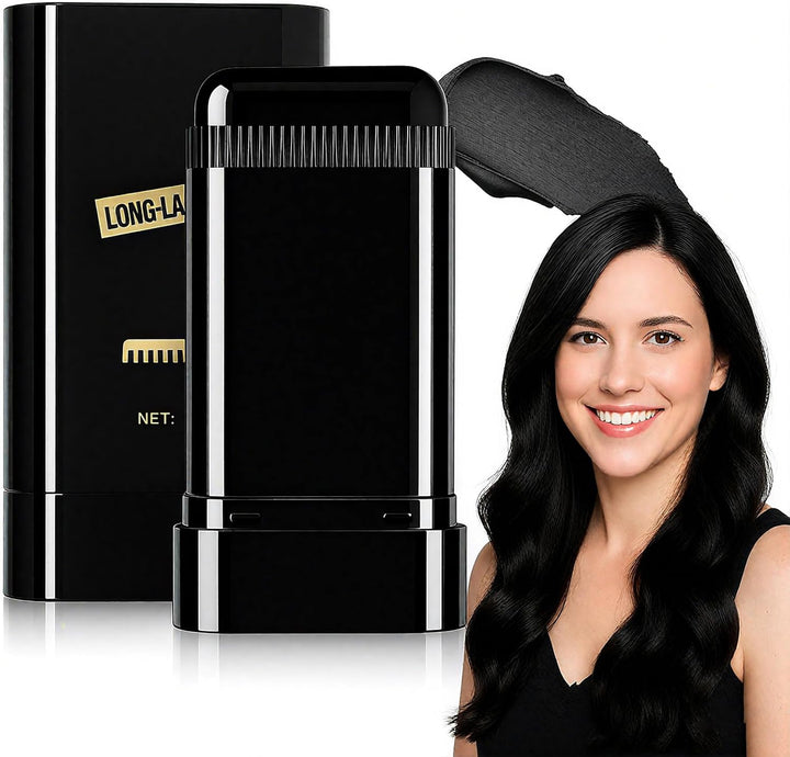 Safe and Convenient Hair Dye Comb, Waterproof Sweat-Proof Hair Dye Stick with Comb, 2-In-1 Quick Touch-Ups Dye Comb for Women & Men (Coffee)