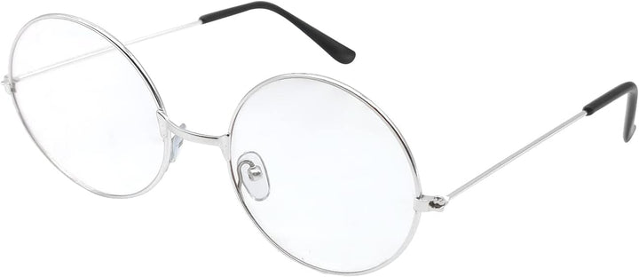 round Glasses, Retro Eyeglasses Vintage Metal Frame Clear Lens Glasses for Men Women Unisex Cosplay Accessories Y7FGYXYJ
