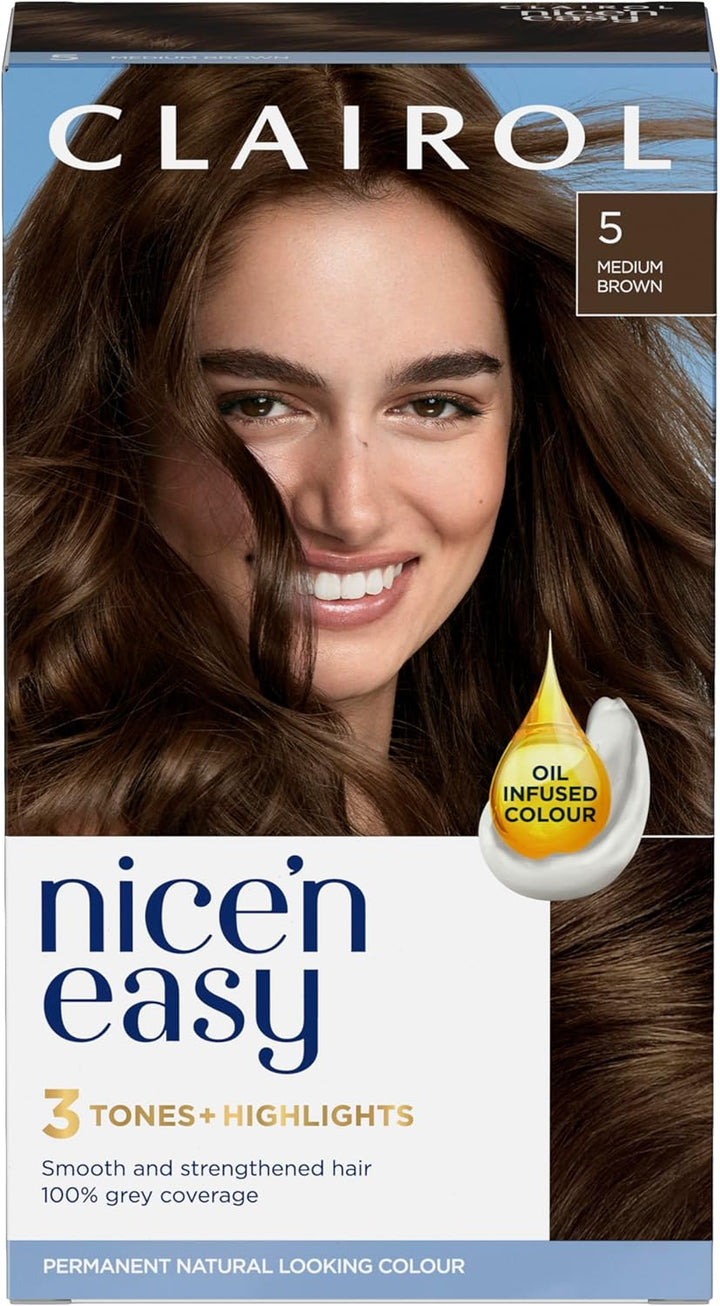Nice'N Easy Crème, Natural Looking Oil Infused Permanent Hair Dye, 6R Light Auburn, Packaging May Vary