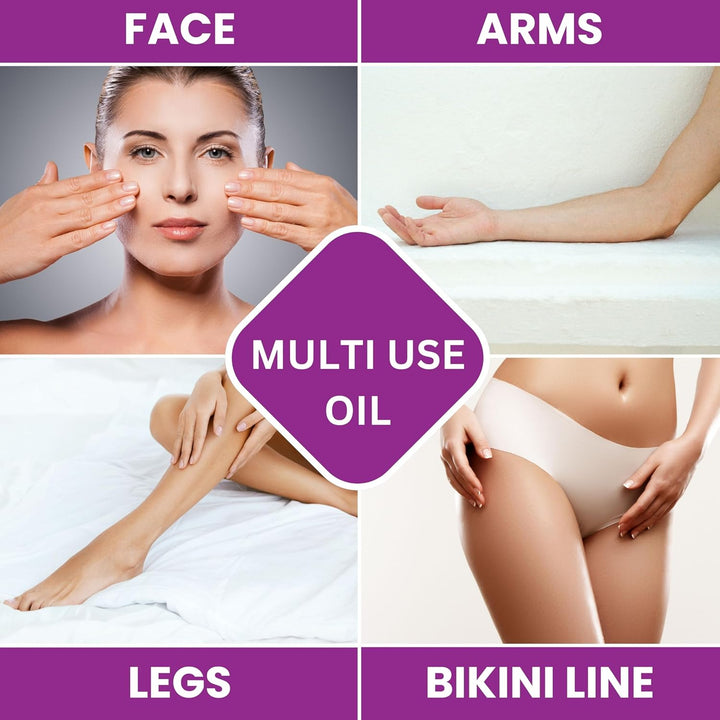 Dermaplaning Oil with Oatmeal, Primrose, Jojoba & Grapeseed Extracts | Pre & Post Shave Face Oil | Facial Oil for Women | Shave Oil for Smooth Skin | 30Ml Bottle