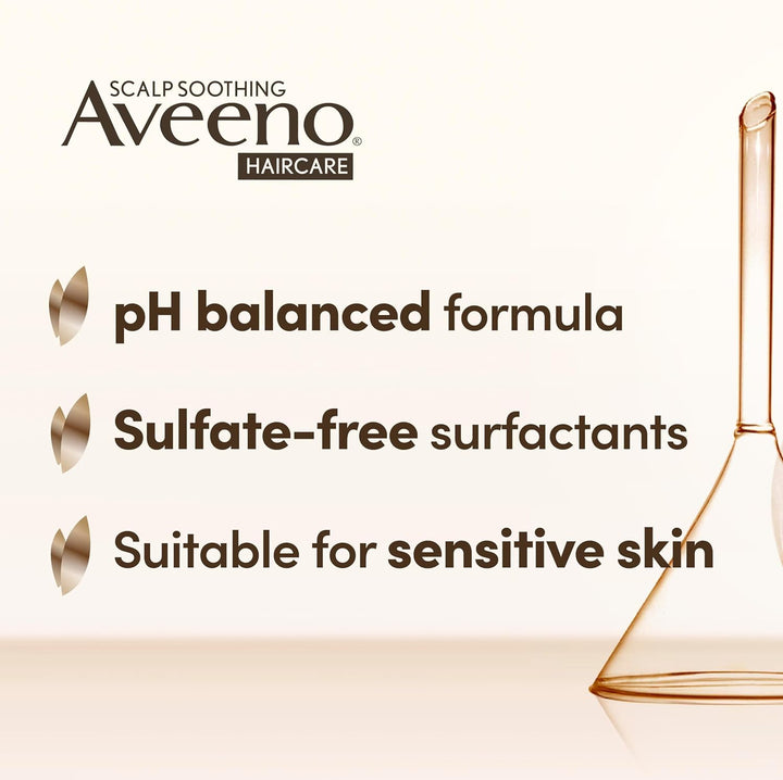 Scalp Soothing Haircare Daily Moisture Shampoo, Oat Milk Blend, for Dry Hair, Soothes Dry, Itchy & Flaky Scalp, Clinically Proven, Sulfate Free, 300Ml