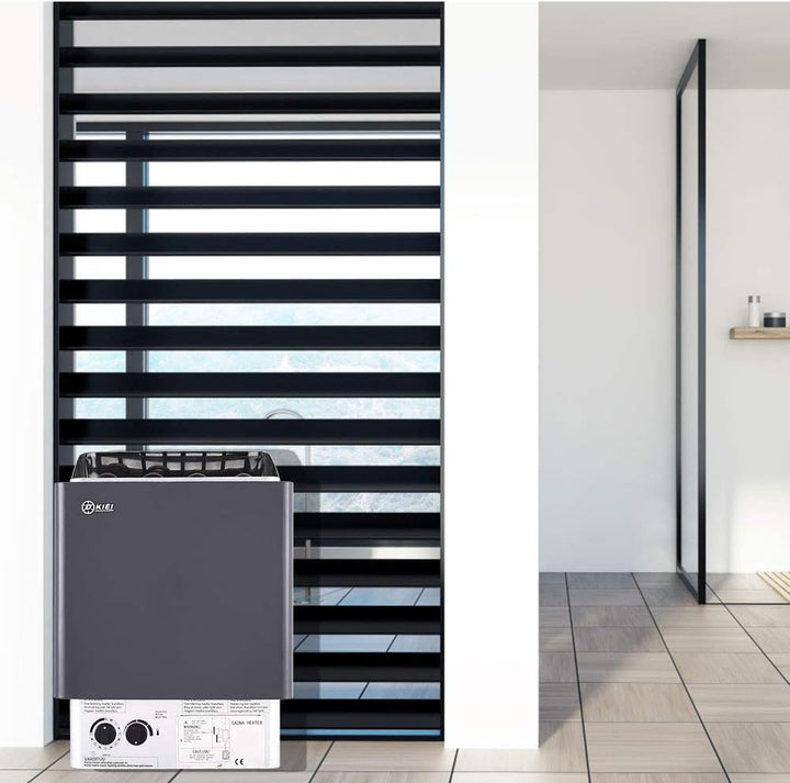 4.5KW Electric Sauna Heater with Built-In Controller, Spa Heater 380V Spa Heater Supports Body Detox & Weight Loss