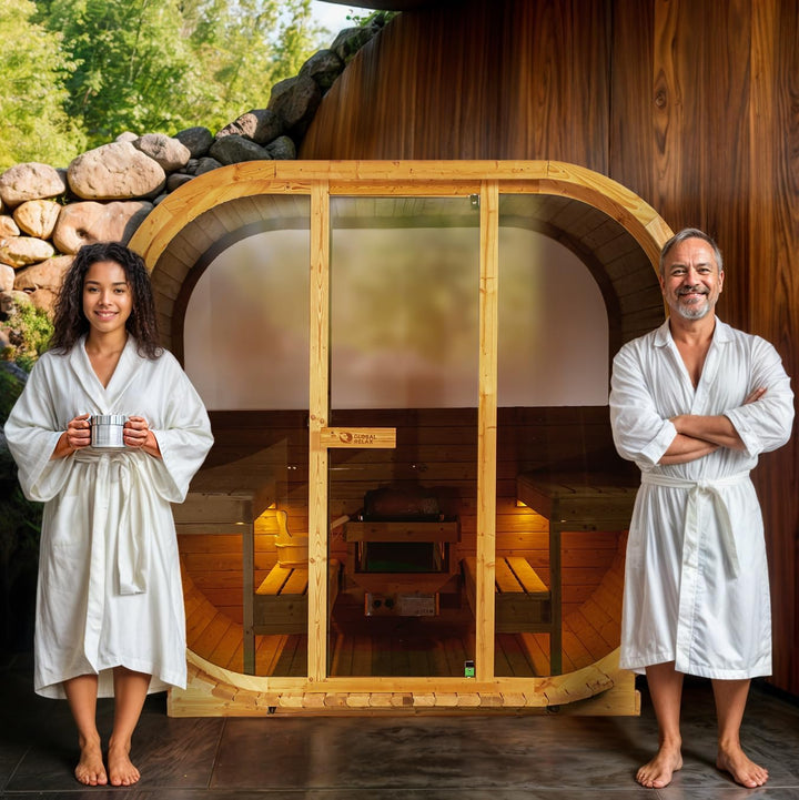 ® | DHARANI S5 OUTDOOR Full Body Steam Sauna for up to 5 Persons | Skin Care I Eliminate Toxins I Reduces Stress I Relaxes Muscles | Usb/Mp3/Bluetooth