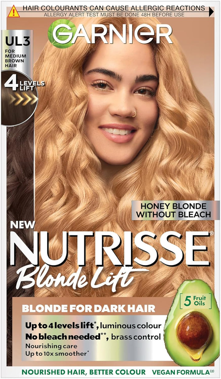 Nutrisse Ultra Crème Vegan Hair Dye, 3 Darkest Brown. Ensures 100% Grey Coverage and Intense, Rich 8-Week Colour. This No-Ammonia, Vegan Formula Provides a Deep, Beautiful Dark Shade.