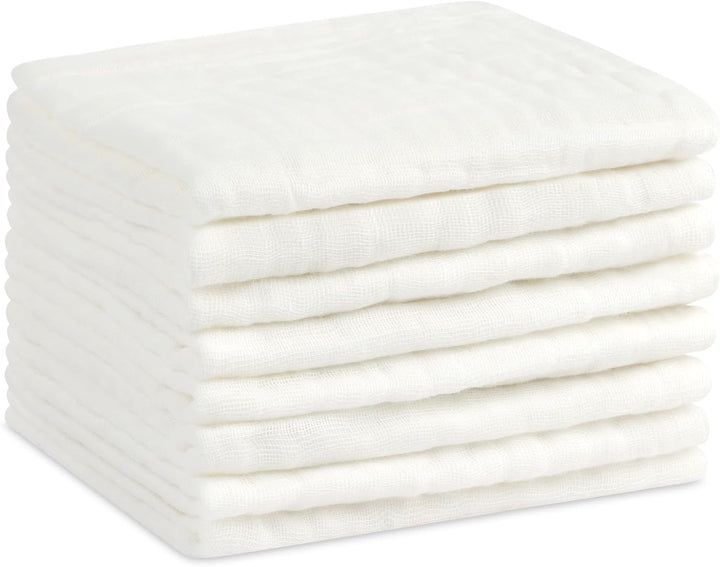 6 PCS Flannel Face Cloth, 30X30Cm Soft Face Flannels, Baby Flannels Wash Towels Quick Dry, Reusable Face Body Squares for Newborns and Infants