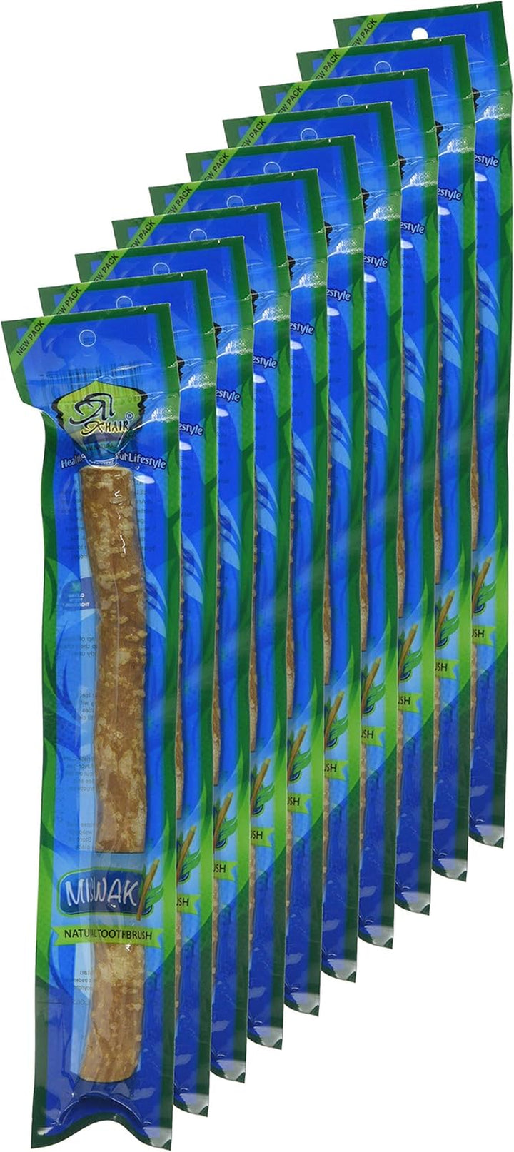 Miswak Thick Toothbrush Stick, 10-Piece