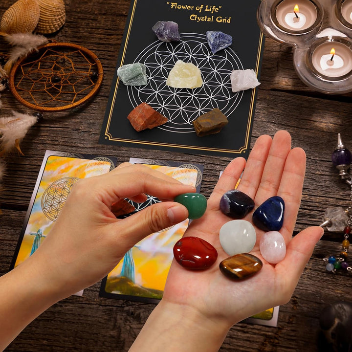 Crystals Advent Calendar 2025 Countdown Christmas Gifts for Women Men Healing Gemstones