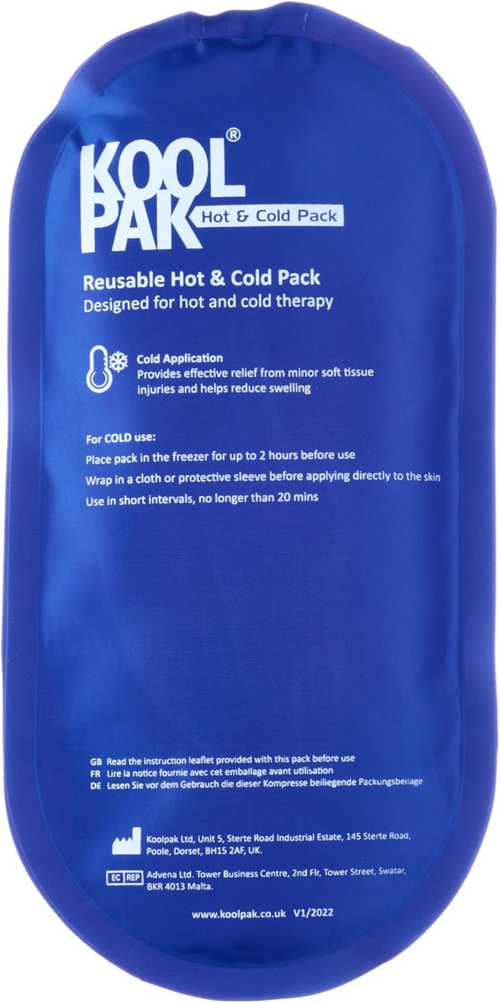 Luxury Hot & Cold Reusable Pack Oval - 12.5 X 25.5Cm