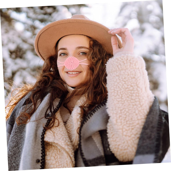 Soft Knitted Nose Warmer for Women and Men Comfortable Winter Nose Cover for Skiing and Outdoor Activities Cold Weather Protection Stylish and Cozy Cold-Resistant Accessory