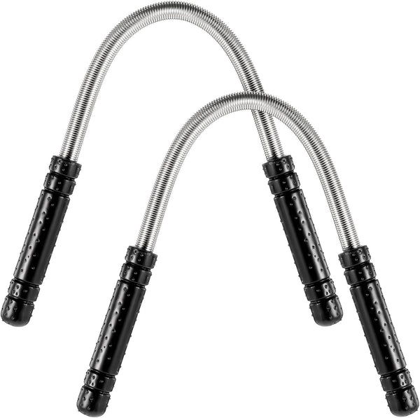 2 Pieces Facial Hair Remover Spring Eyebrow Face Epilator Threading Tool Remove Hair from Upper Lip, Chin, Cheeks and Neck for Women Men, Black