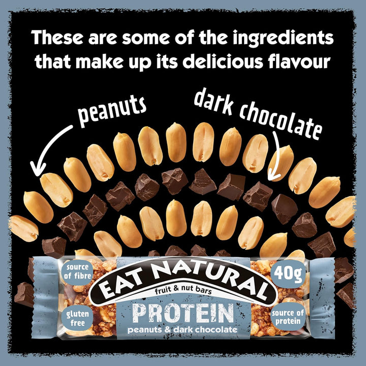 Fruit & Nut Bars Protein Peanuts & Dark Chocolate 20 X 40G