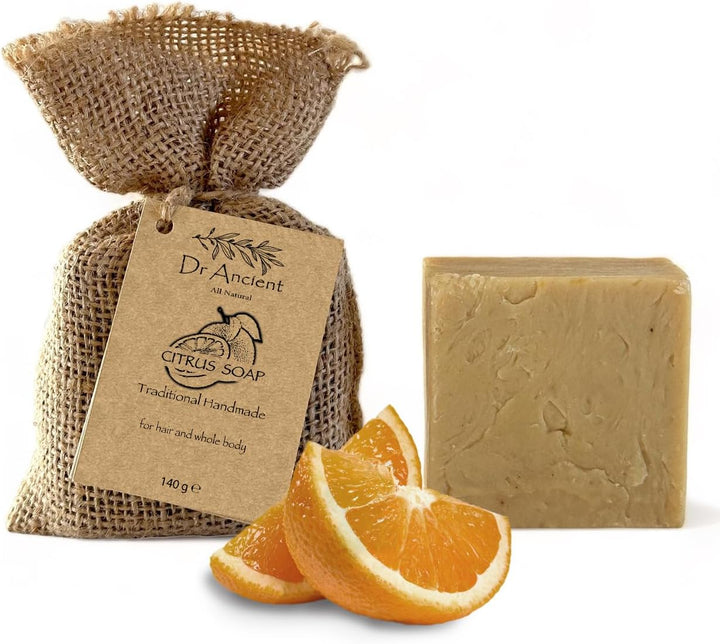 Sulphur Soap Bar, Best Sulfur Soap for Acne, Traditional Soaps for Oily Skin & Hair, anti Bacterial Sulfur Acne Treatment, Organic, Vegan, Pure Natural Handmade Acne Soaps