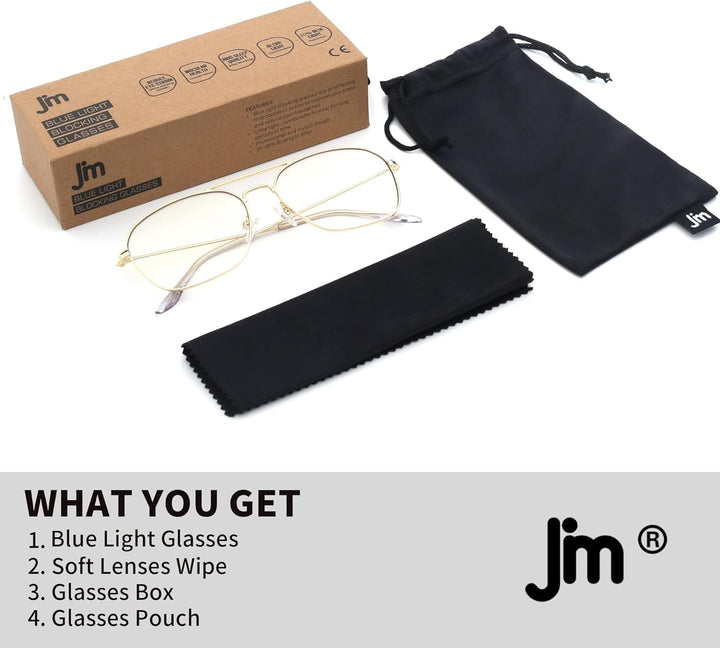 Blue Light Blocking Computer Glasses, Square Eye Protect Video Eyeglasses anti Glare Men Women