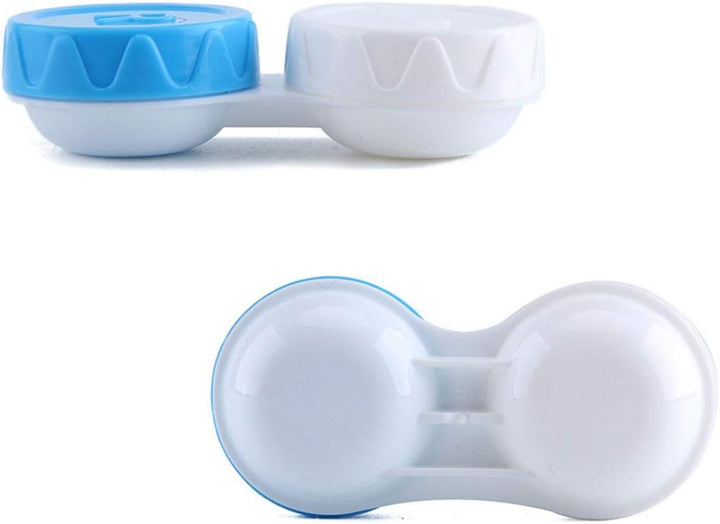 25 Pack Contact Lens Cases Portable Contact Lens Container Contact Lens Soaking Storage Case with L and R Caps, 5 Colors